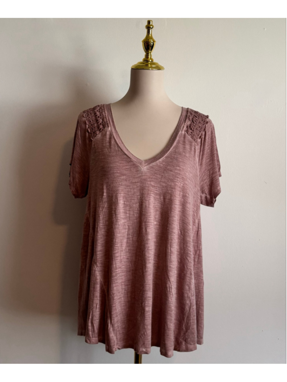 Women's Knox Rose Short Sleeve Tee, Size L, Mauve